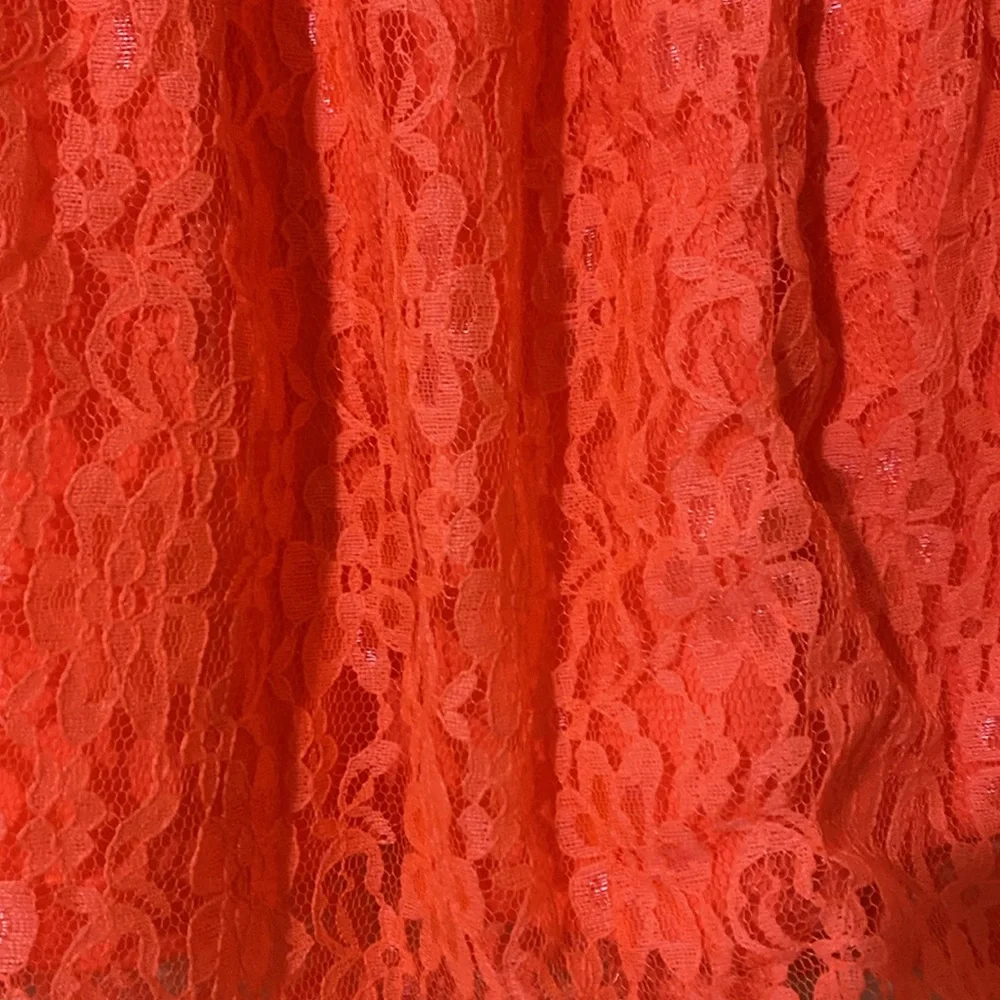 Vibrant orange and blue one piece dress! - Picture 4 of 5